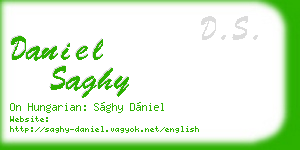 daniel saghy business card