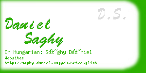 daniel saghy business card